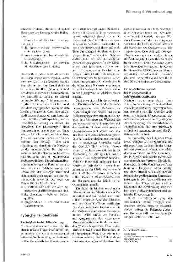 Vorschauseite 2: Reden statt Klagen
