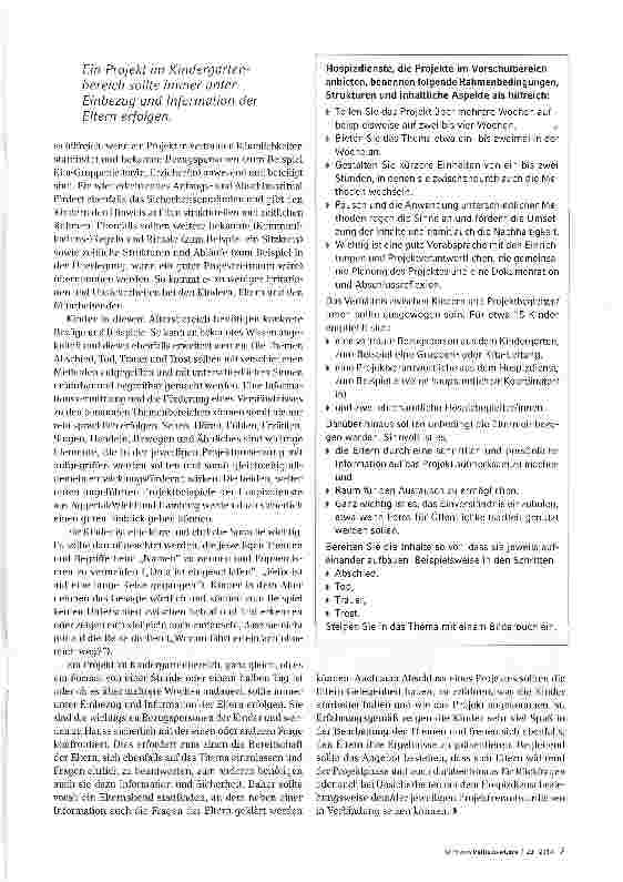 Vorschauseite 3: Abschied, Tod, Trauer und Trost im Kindergarten thematisieren