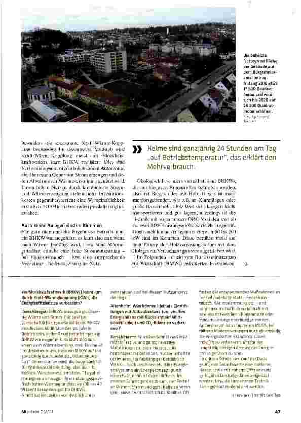 Vorschauseite 2: Das energieeffiziente Quartier