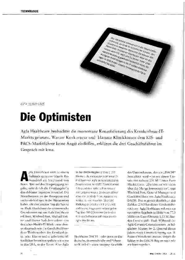 Vorschauseite 1: Die Optimisten