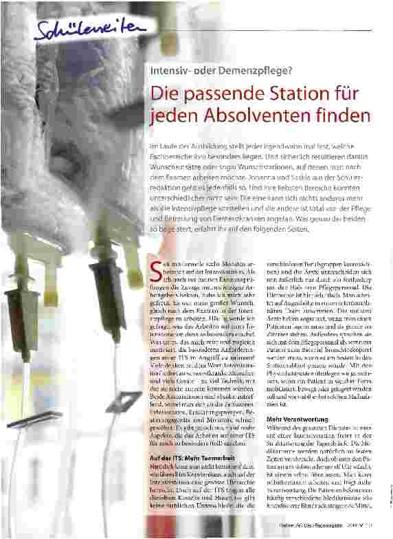 Vorschauseite 1: Die passende Station für jeden Absolventen finden