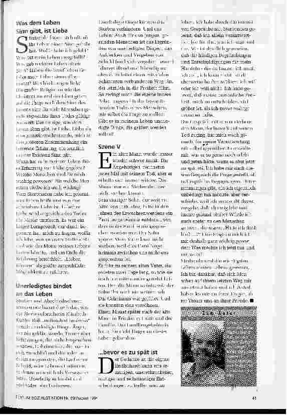 Vorschauseite 4: Sterbende sind meine Lehrer Szenen des Abschieds