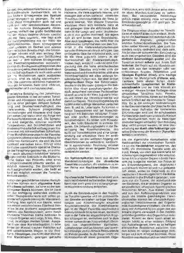 Vorschauseite 2: Einführung in die Hals - Nasen - Ohren - Heilkunde 15. Folge: Erkrankungen des lymphatischen Rachenringes (Teil 2)