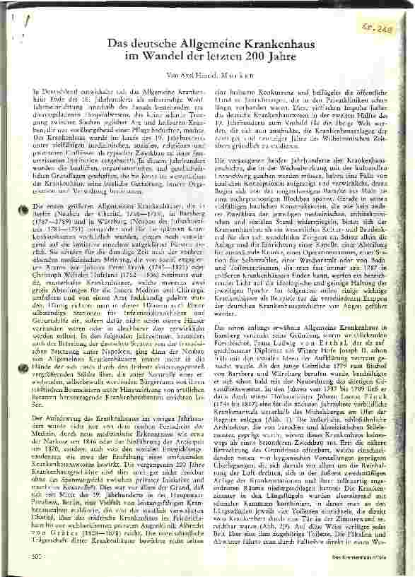 Vorschauseite 1: Das deutsche Allgemeine Krankenhaus im Wandel der letzten 200 Jahre