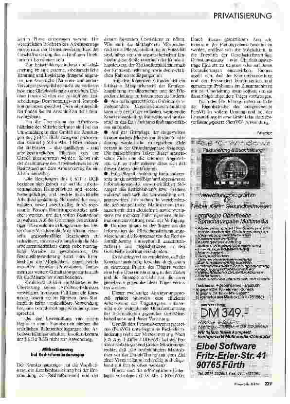 Vorschauseite 4: Konsequenzen von Rechtsformänderungen für den Pflegebereich