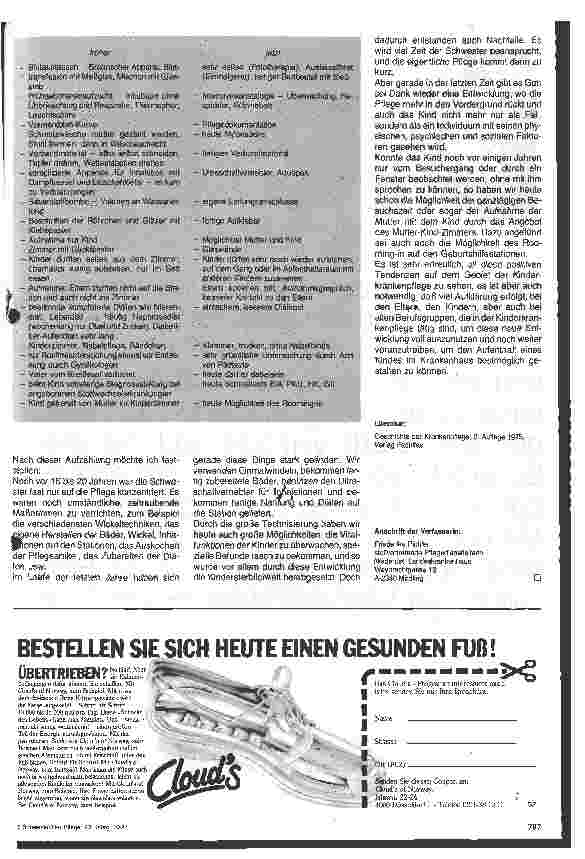 Vorschauseite 2: Strukturwandel im Krankenhaus - Erfordernisse und Möglichkeiten 4.Folge Kinderkrankenpflege im Wandel