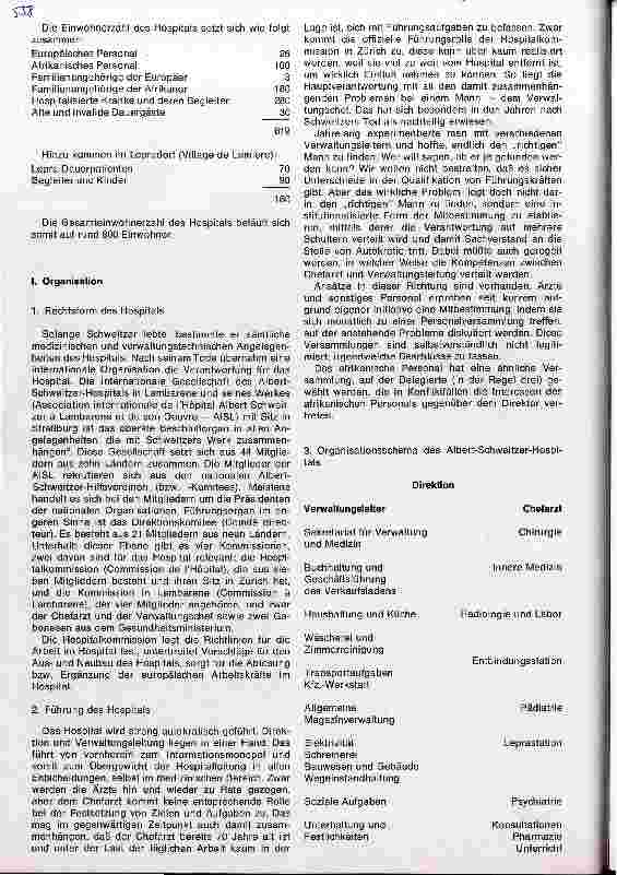 Vorschauseite 3: Das Urwald-Hospital Albert Schweitzer in Lambarene - ein Modell für Hospitäler in Entwicklungsländern?