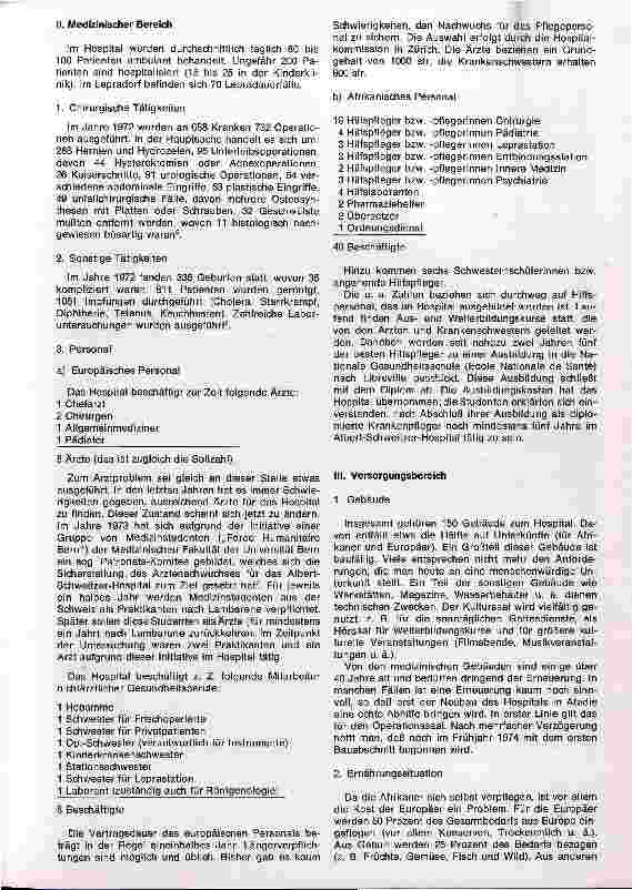 Vorschauseite 4: Das Urwald-Hospital Albert Schweitzer in Lambarene - ein Modell für Hospitäler in Entwicklungsländern?