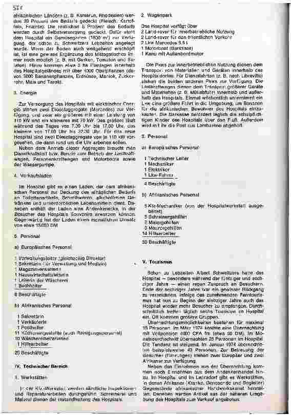 Vorschauseite 5: Das Urwald-Hospital Albert Schweitzer in Lambarene - ein Modell für Hospitäler in Entwicklungsländern?