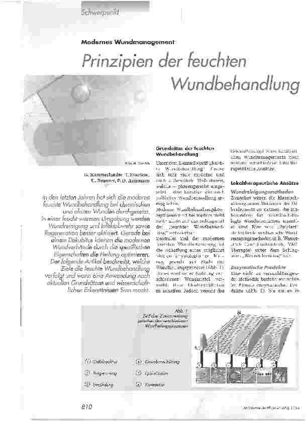 Vorschauseite 1: Prinzipien der feuchten WundbehandlungModernes Wundmanagement