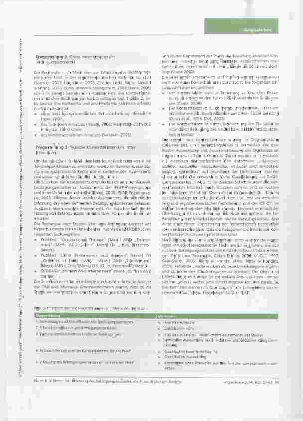 Vorschauseite 3: Erfassung des Betätigungskontextes von 4- bis 10-jährigen Kindern im Rahmen des Pädiatrischen Ergotherapeutischen Assessments und Prozessinstruments (PEAP)