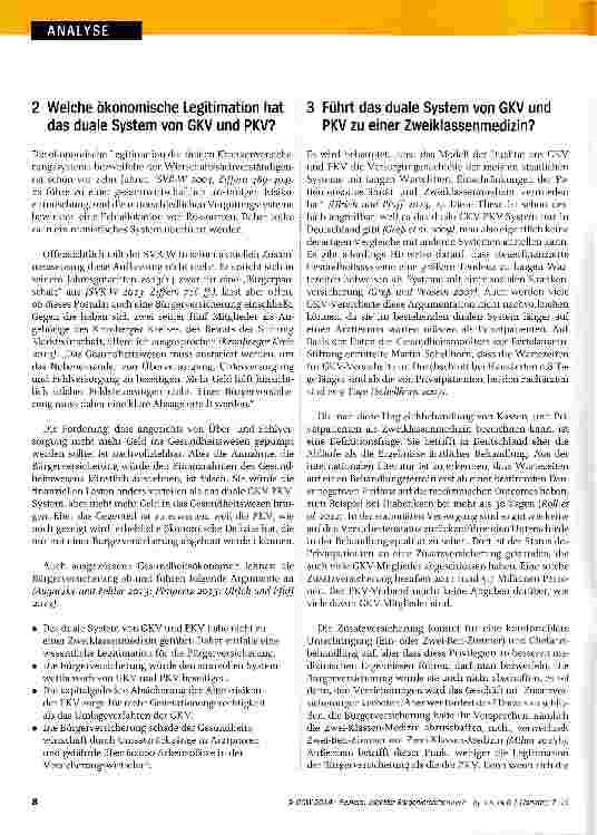Vorschauseite 2: JOBKILLER BÜRGERVERSICHERUNG? Anmerkungen zu einer merkwürdigen Debatte