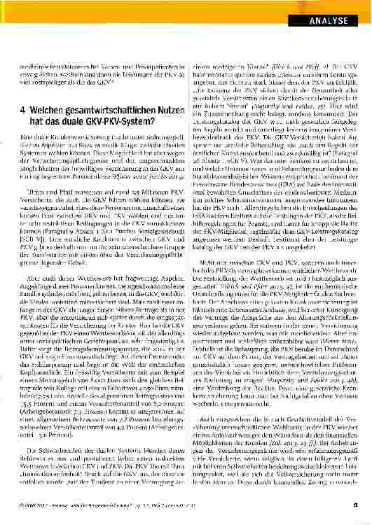 Vorschauseite 3: JOBKILLER BÜRGERVERSICHERUNG? Anmerkungen zu einer merkwürdigen Debatte