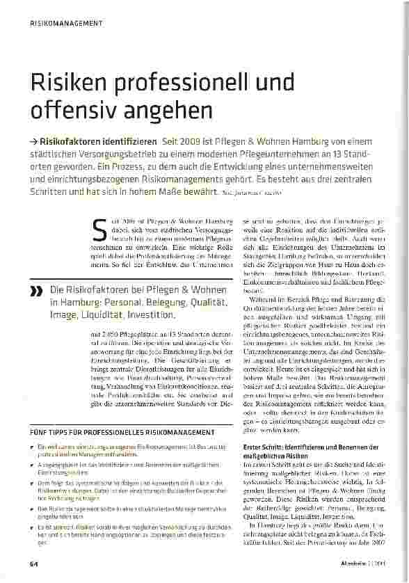 Vorschauseite 1: Risiken professionell und offensiv angehen