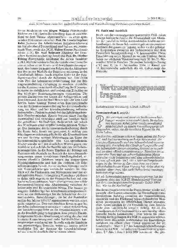 Vorschauseite 4: Sozialstaat zwischen Individualisierung und Pauschalierung