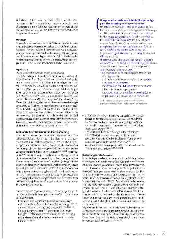 Vorschauseite 2: Frühe Gesundheitsförderung durch Hebammen