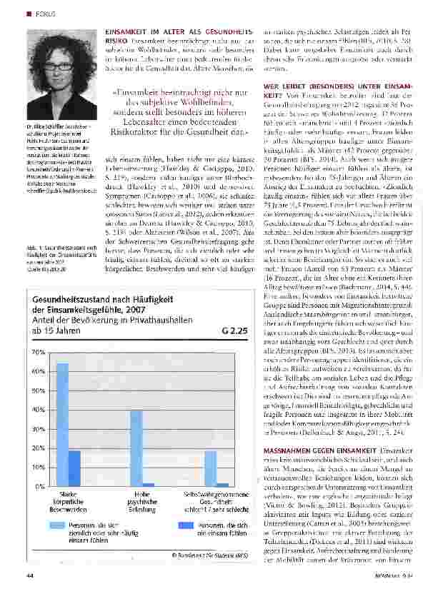Vorschauseite 2: Das Gesundheitsrisiko Einsamkeit im Alter