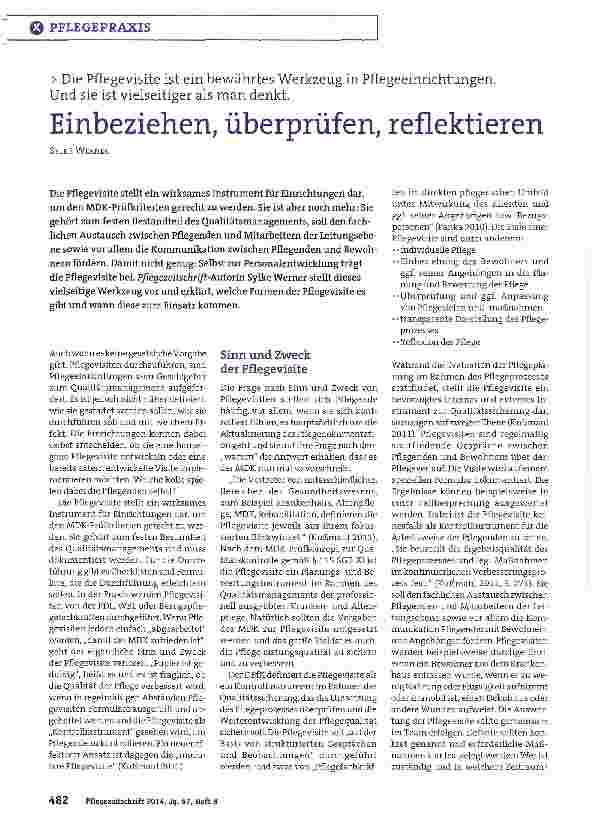 Vorschauseite 1: Einbeziehen, überprüfen, reflektieren