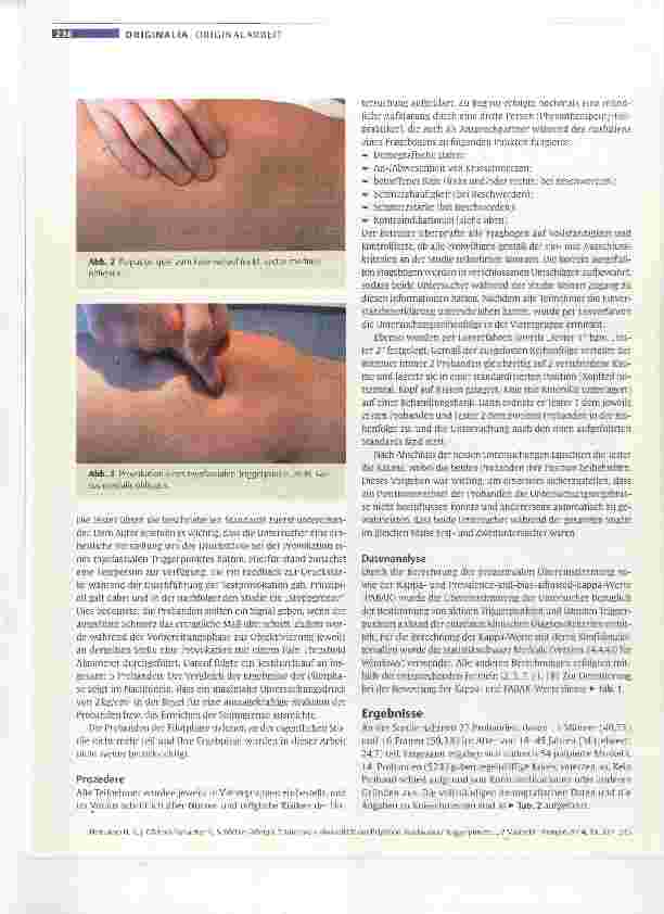 Vorschauseite 4: Intertester-Reliabilität der Palpation myofaszialer Triggerpunkte im M. vastus medialis obliquus