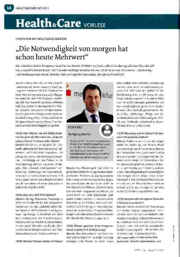 Vorschauseite 1: Die Notwendigkeit von morgen hat schon heute Mehrwert