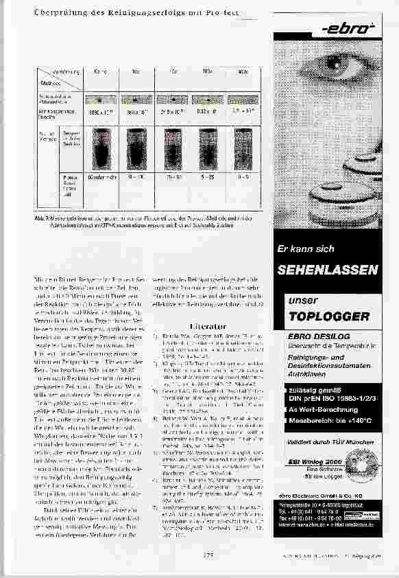 Vorschauseite 5: Überprüfung des Reinigungserfolgs bei wiederverwendbaren chirurgischen Instrumenten mit Pro-tect®
