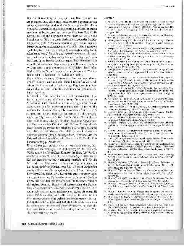 Vorschauseite 6: Entwicklung einer deutschen Kurzform des Boston NamingTest