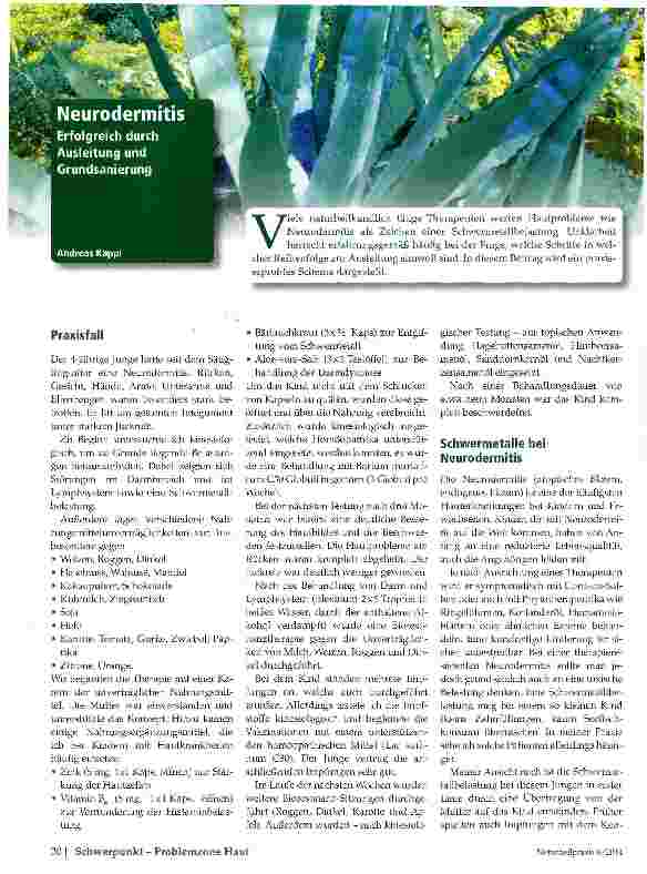 Vorschauseite 1: Neurodermitis