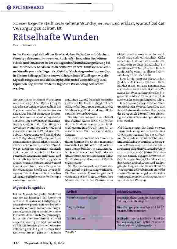 Vorschauseite 1: Rätselhafte Wunden