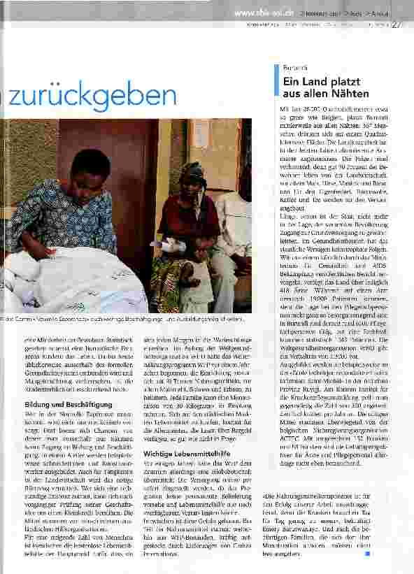 Vorschauseite 2: Den Menschen das Vertrauen zurückgeben