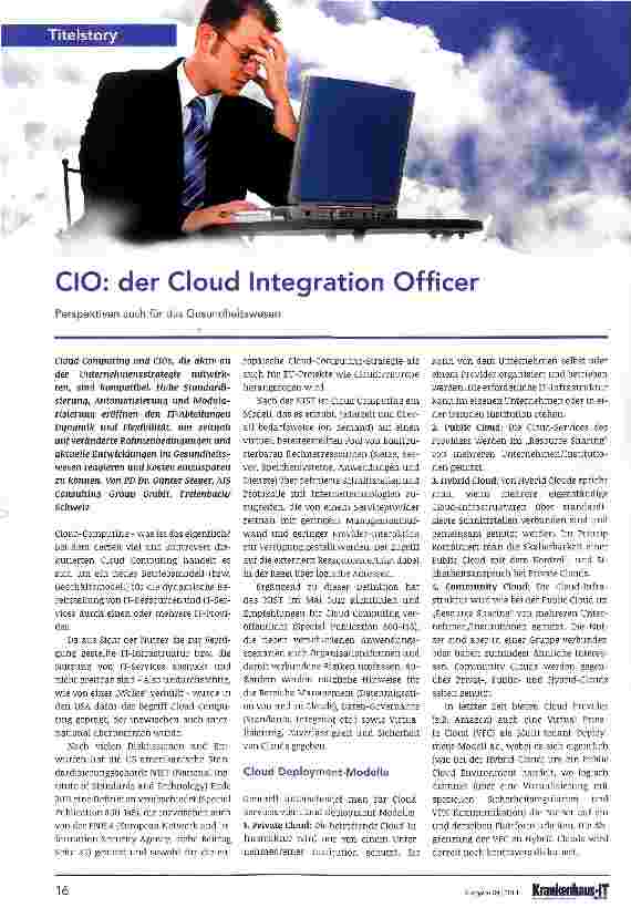Vorschauseite 1: CIO: der Cloud Integration Officer