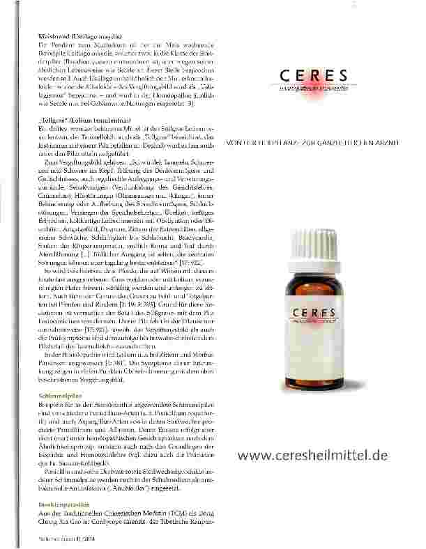 Vorschauseite 4: (Gift-)Pilze in der Homöopathie