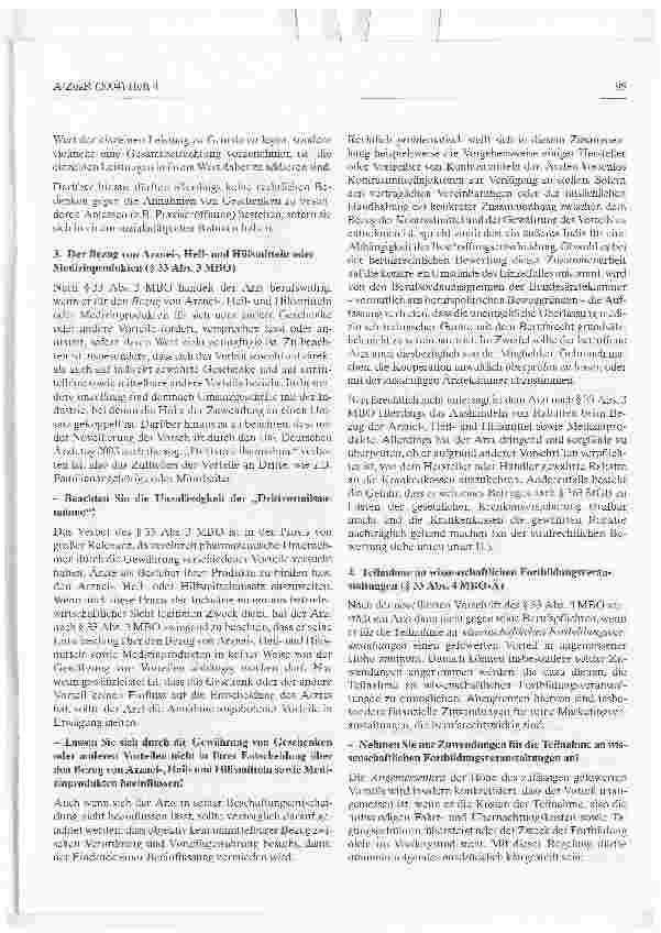 Vorschauseite 4: Die Zusammenarbeit zwischen Arzt und Industrie-Eine Orientierungshilfe für den niedergelassenen Arzt-