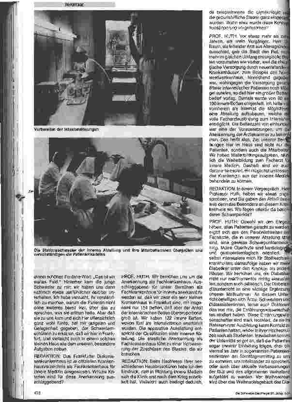 Vorschauseite 3: Leben und arbeiten in einem christlichen Krankenhaus/Ein Bericht über das Frankfurter Diakonissen-Krankenhaus