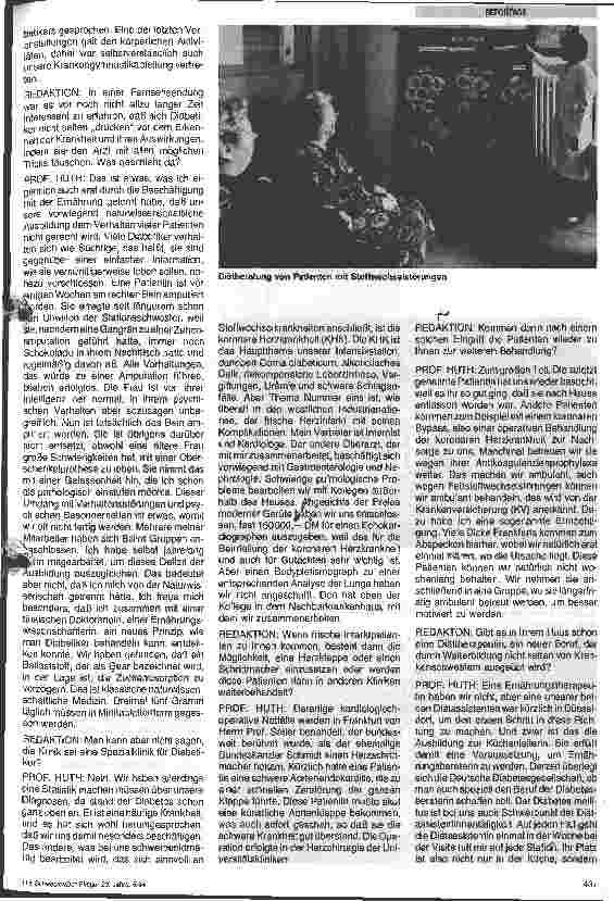 Vorschauseite 4: Leben und arbeiten in einem christlichen Krankenhaus/Ein Bericht über das Frankfurter Diakonissen-Krankenhaus