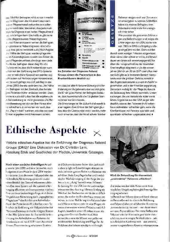 Vorschauseite 2: Pflege im DRG-Zeitalter