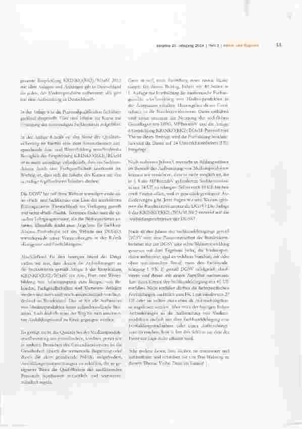 Vorschauseite 4: Personalqualifikation qualifiziertes Personal für die Aufbereitung von Medizinprodukten