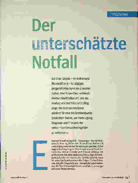 Vorschauseite 1: Der unterschätzte Notfall