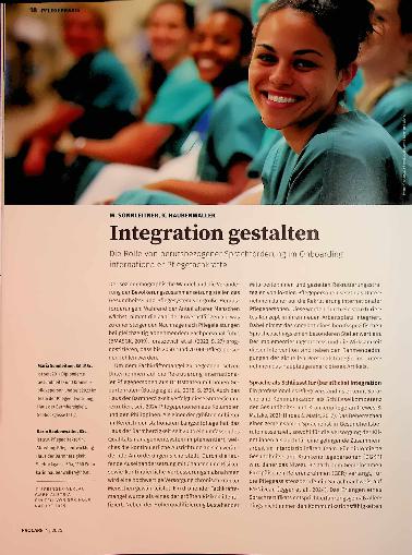 Vorschauseite 1: Integration gestalten Die Rolle von berufsbezogener Sprachförderung im Onboarding internationaler Pflegefachkräfte.