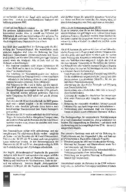 Vorschauseite 6: Überörtliche Hilfe beim Massenanfall von Verletzten (Ü-MANV)