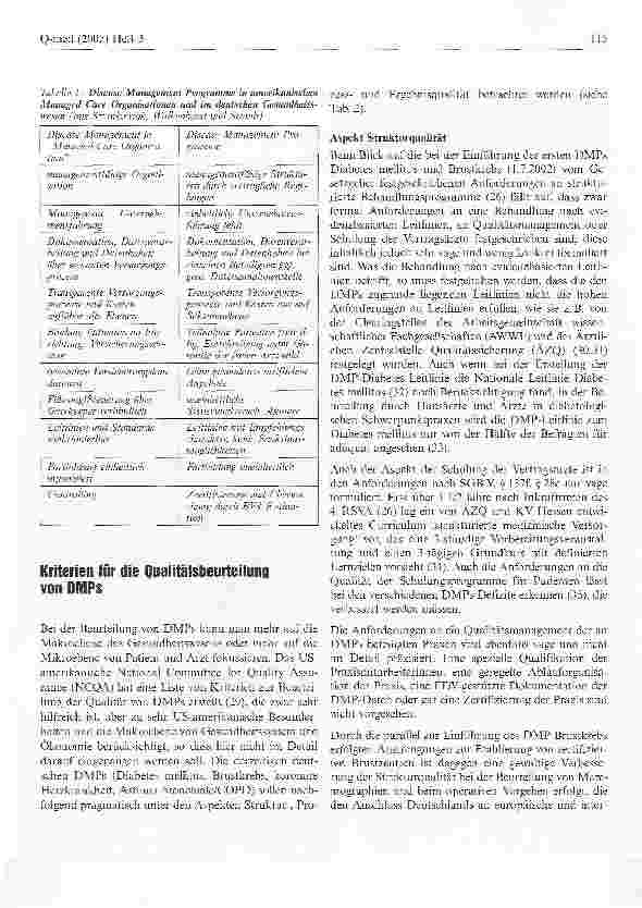 Vorschauseite 3: Disease Management Programme -Qualitätsaspekte aus der Sicht der Fachärzte