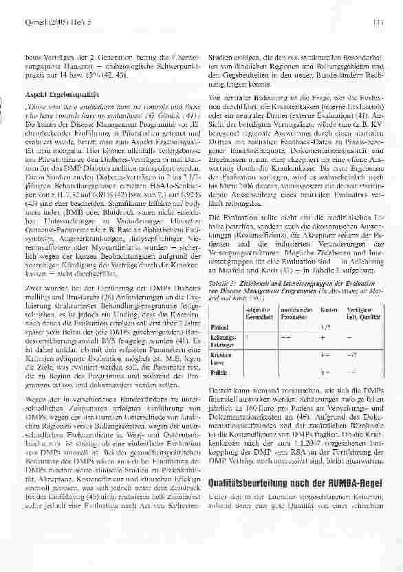 Vorschauseite 5: Disease Management Programme -Qualitätsaspekte aus der Sicht der Fachärzte