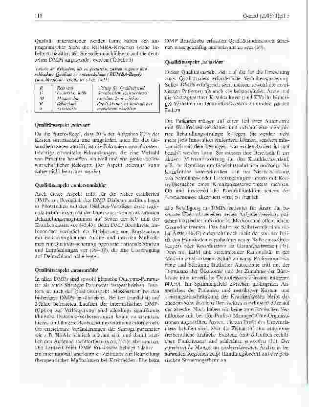 Vorschauseite 6: Disease Management Programme -Qualitätsaspekte aus der Sicht der Fachärzte