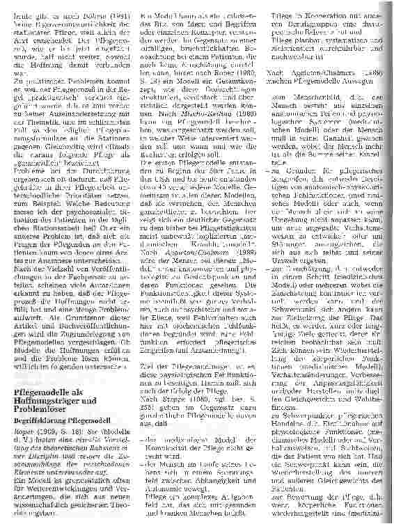 Vorschauseite 2: Arbeitsablauforganisation Der Pflegeprozeß erfüllt die Hoffnungen in Deutschland nicht - Kann jetzt mit Pflegemodellen nachgebessert werden? -