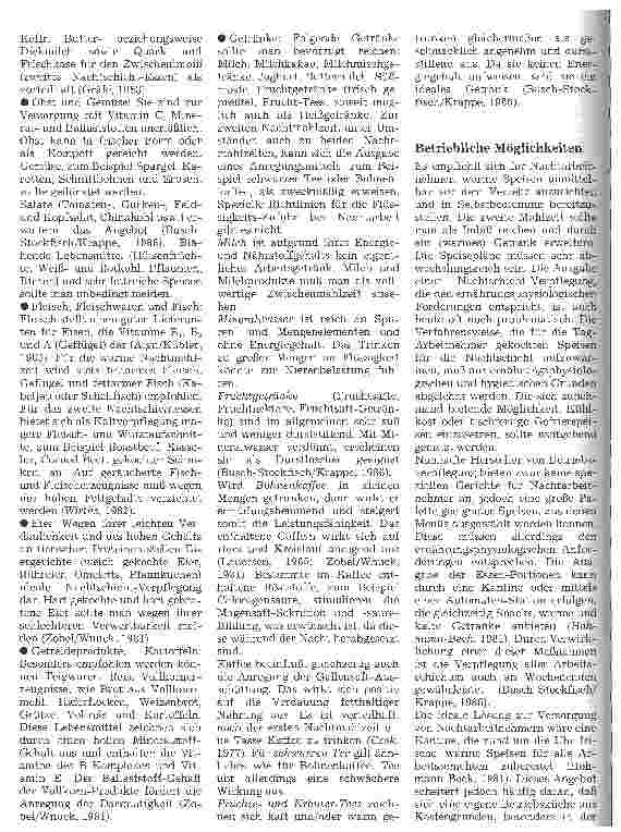 Vorschauseite 5: Nachtarbeit - ein ernährungsphysiologisches Problem
