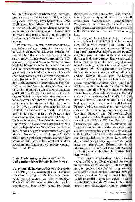 Vorschauseite 2: Was hat ganzheitliches Denken in der Pflege mit Wissenschaft zu tun?