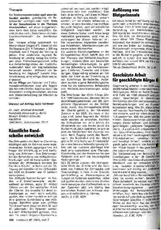 Vorschauseite 3: Trichomonadeninfektionen - Klinik und Therapie