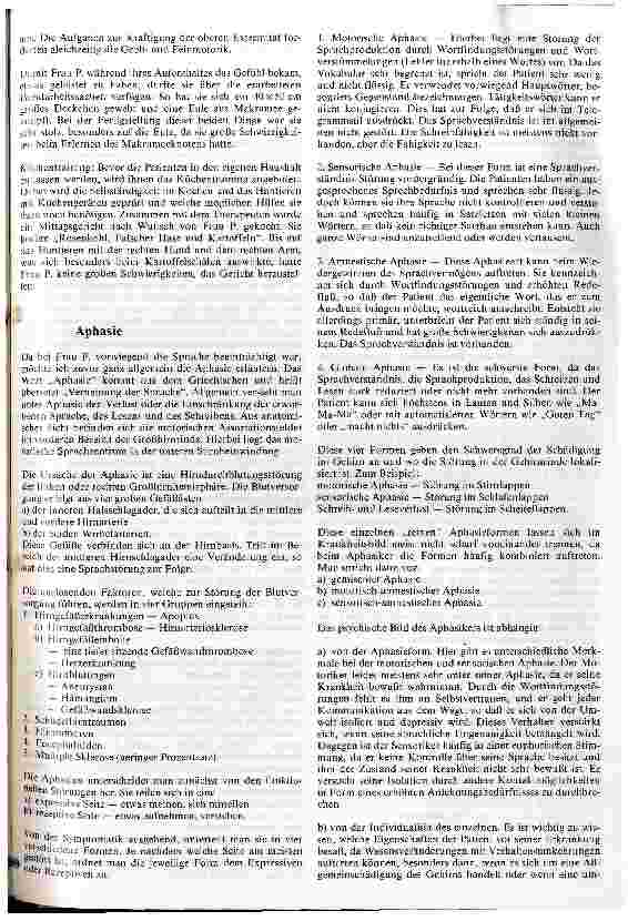 Vorschauseite 4: Beschreibung eines Rehabilitationsverlaufes bei einer Patientin mit Sprachstörungen