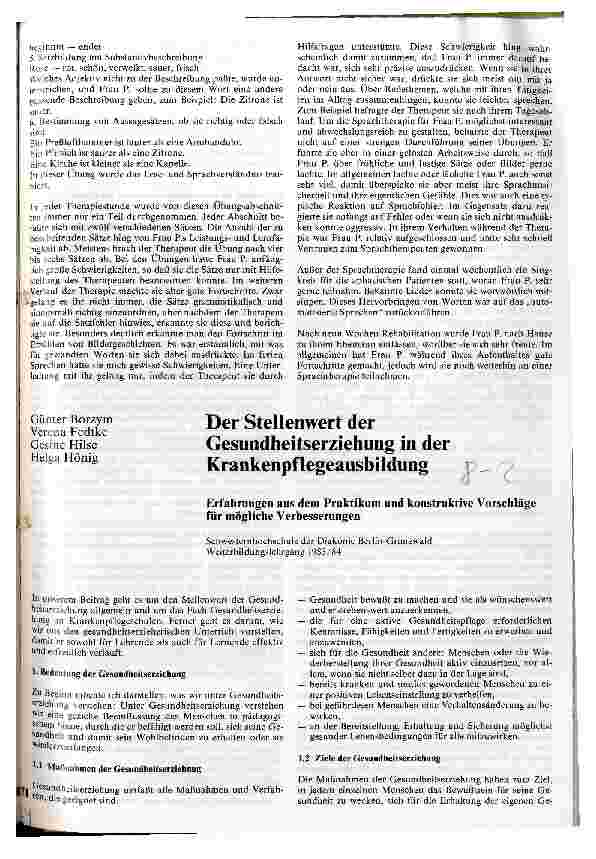 Vorschauseite 6: Beschreibung eines Rehabilitationsverlaufes bei einer Patientin mit Sprachstörungen