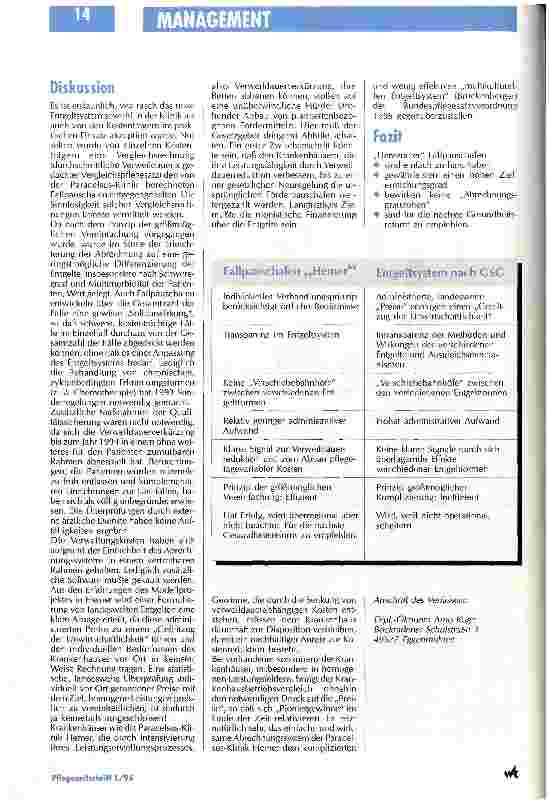 Vorschauseite 5: Abrechnungsgrauzonen sind nicht entstanden Fallpauschale