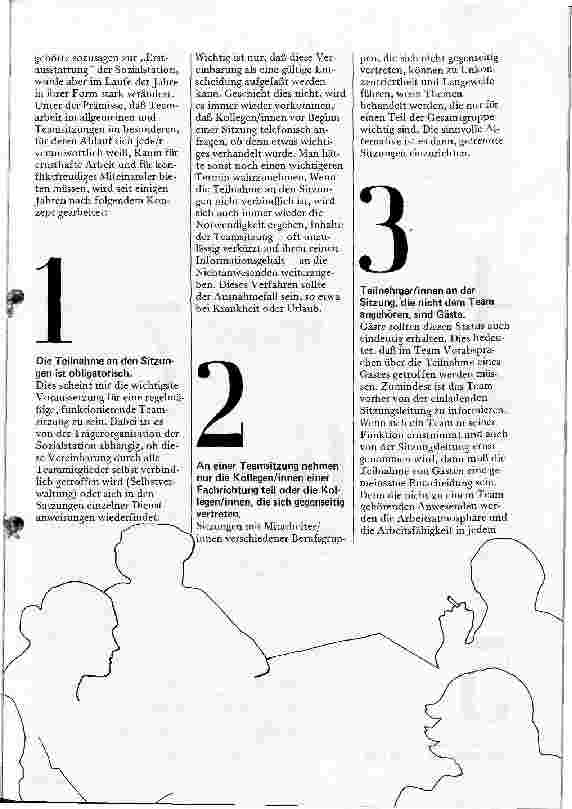 Vorschauseite 2: Das Team und seine Sitzung: Der wöchentliche Kraftakt